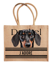 Laden Sie das Bild in den Galerie-Viewer, Jute Shopper mit div. Hundemotiven