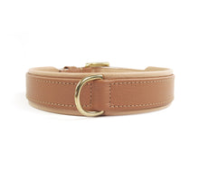 Laden Sie das Bild in den Galerie-Viewer, Handcrafted - Halsband Klassik Curved Cognac Edition