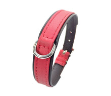 Laden Sie das Bild in den Galerie-Viewer, KvK - Klassik Halsband Curved - Orange & Rot mit Braun