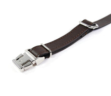 Laden Sie das Bild in den Galerie-Viewer, Clic Deluxe Lederhalsband Braun Detail