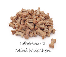Laden Sie das Bild in den Galerie-Viewer, Leberwurst Mini Knochen „Light Weight“ - leckere Hundeleckerchen
